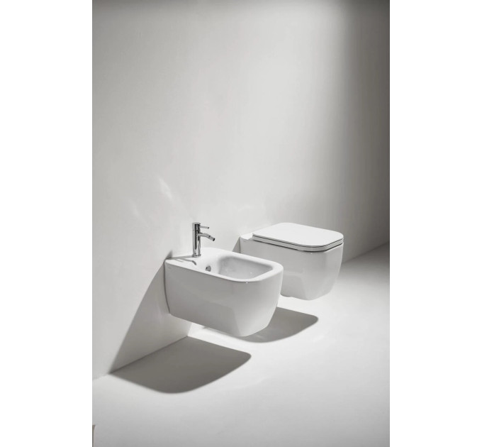 Унітаз підвісний Henges з кришкою soft-close HE18-F85-HE004 Glossy white SIMAS