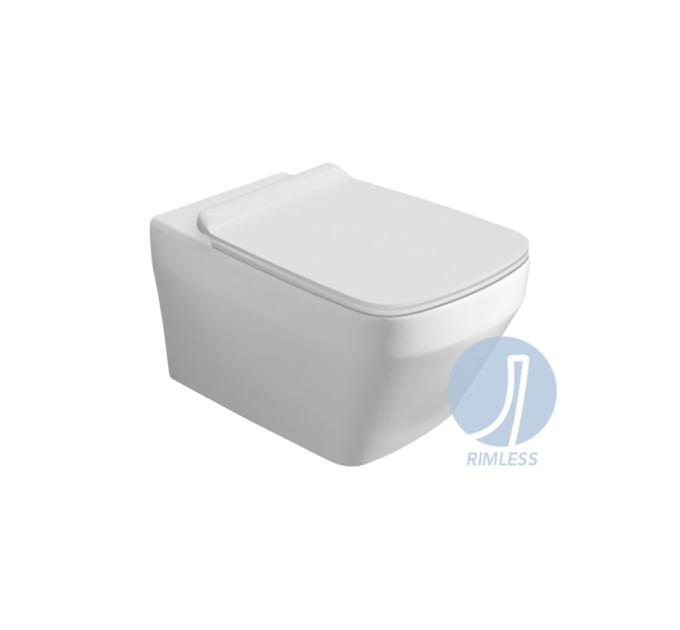 Унітаз підвісний Baden Baden BB 18 з кришкою soft-close BB18-F87(85)-BB004WM White matt SIMAS
