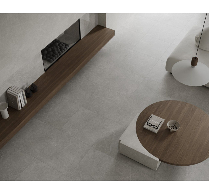 Плитка керамогранітна Minirock U118 Grey RECT LAP 598x598x8 Paradyz