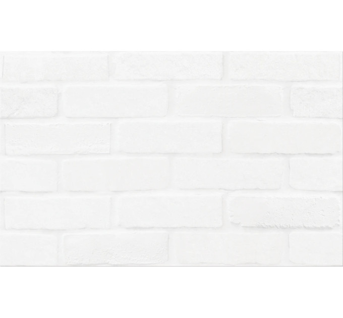 Плитка стінова White Bricks Structure 250x400x8,5 Cersanit