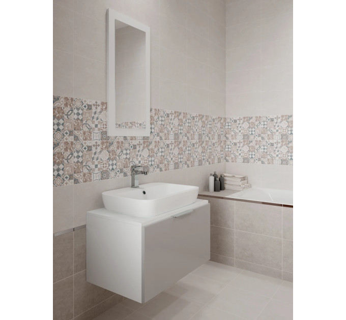 Плитка стінова Margo Light Grey 25x40 код 9631 Церсаніт