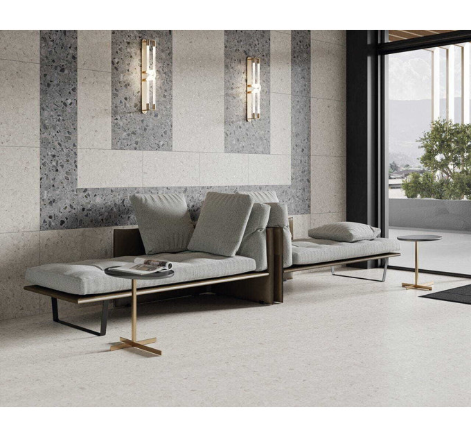 Плитка керамогранітна Terazzo Graphite RECT 598x598x8 Paradyz