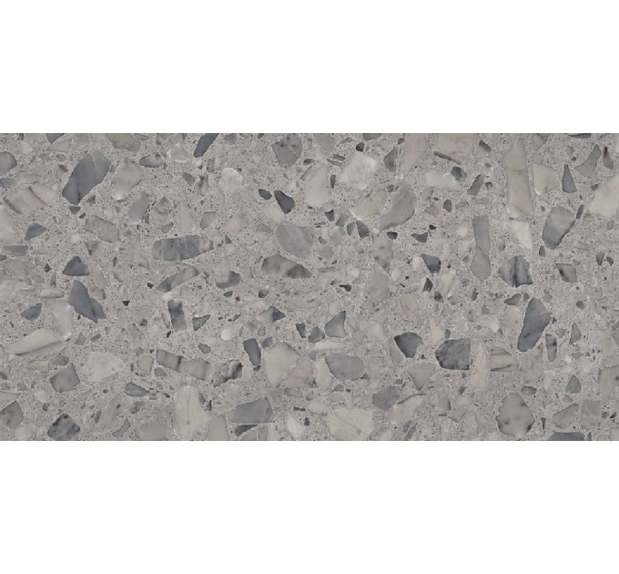 Плитка керамогранітна Terazzo Grey RECT 598x1198x8 Paradyz