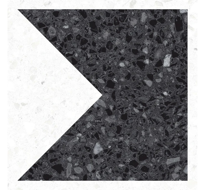 Плитка керамогранітна 4FCB Orcia-R Carbon 200x200 Vives