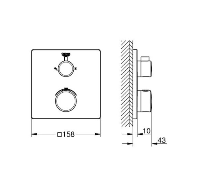 Змішувач Grohtherm (24079000), Grohe