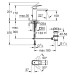 Змішувач для умивальника M-Size Eurocube (23445000), Grohe