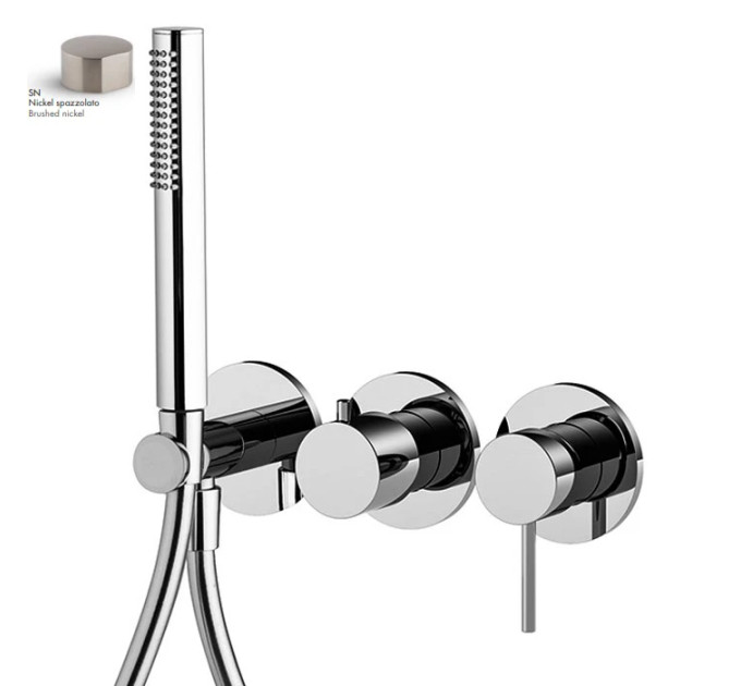 Змішувач для душу Spillo Up Brushed nickel F3049WX8SN Fima