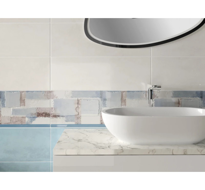 Плитка стінова Samira White STR 20x60 код 8276 Церсаніт