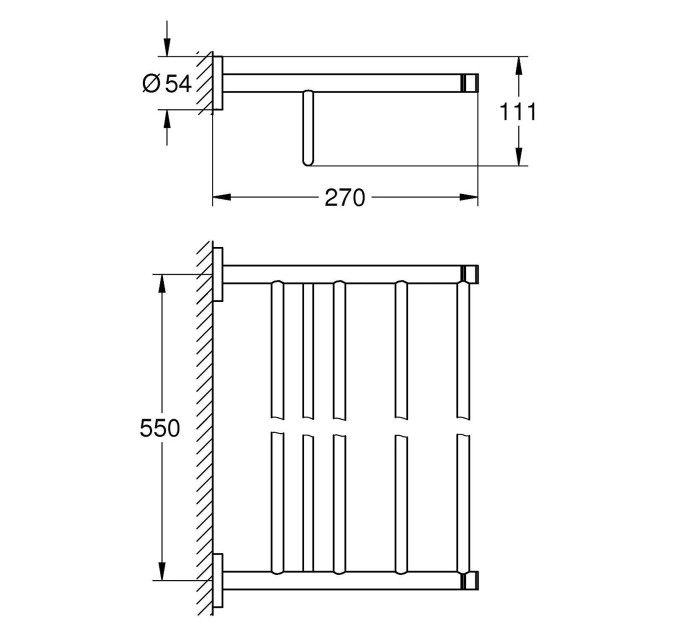 Поличка для рушників Essentials (40800001), Grohe
