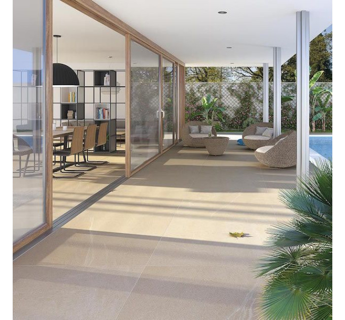 Плитка керамогранітна Seine-R Crema 1200x1200x11 Vives
