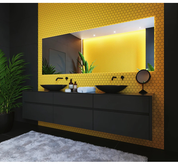 Мозаїка HEXAGON H 6025 Dark Yellow 295х295х9 Кераміка Лео УКРАЇНА