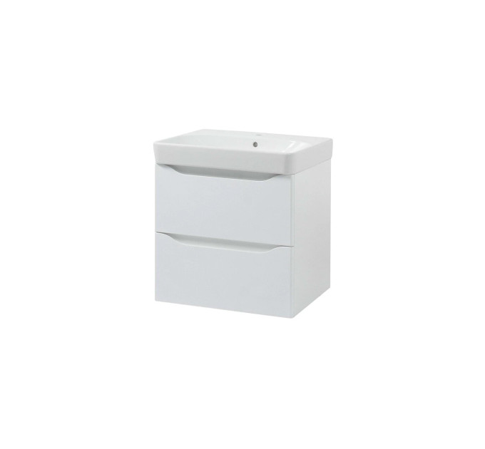 Шафка з умивальником 60 Smile Square White matt SM-60 ПБ+500.229.01.1 Air-Line