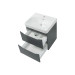 Шафка з умивальником 60 Smile Square Grey matt SM-60 ПС+500.229.01.1 Air-Line