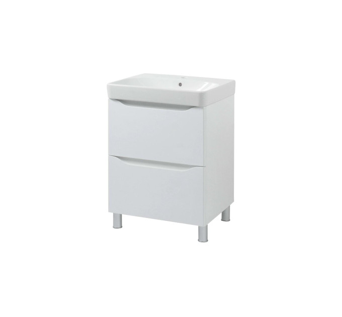 Шафка з умивальником 60 Smile Square White matt SM-60 НБ+500.229.01.1 Air-Line