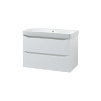 Шафка з умивальником 75 Smile Square White matt SM-75 ПБ+500.249.01.1 Air-Line