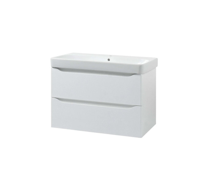 Шафка з умивальником 75 Smile Square White matt SM-75 ПБ+500.249.01.1 Air-Line