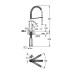 Змішувач для кухні Eurocube (31395DC0), Grohe