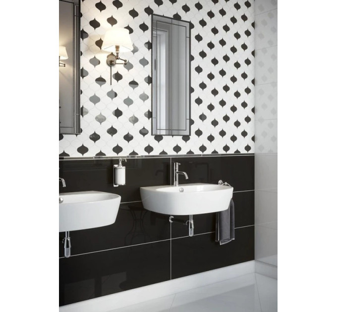 Плитка стінова PS901 Black GLOSSY 29x89 код 1441 Опочно