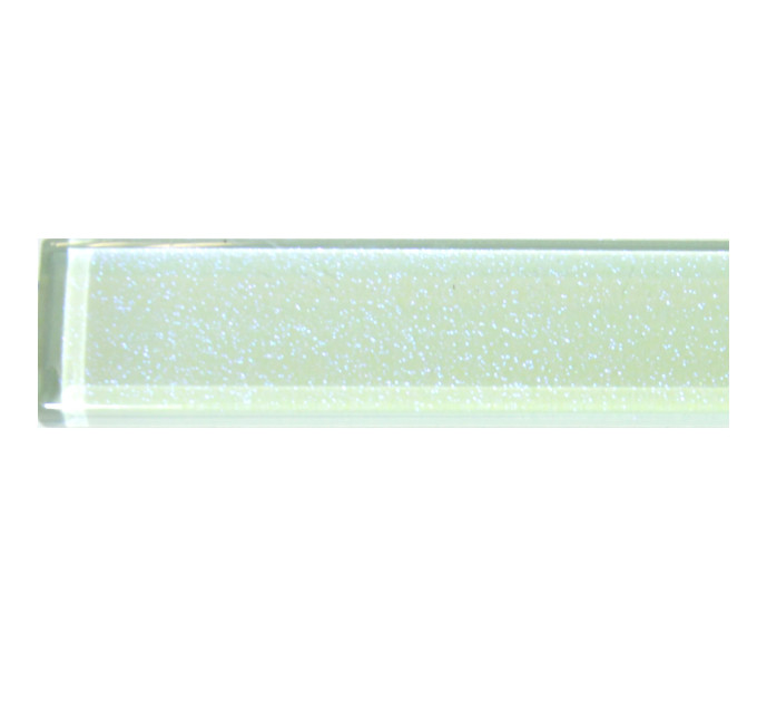 Фриз скляний GF 6031 white pearl 25x600  Кераміка Лео УКРАЇНА