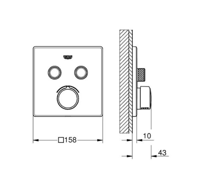 Змішувач Grohtherm SmartControl (29148000), Grohe