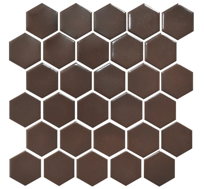 Мозаїка HEXAGON H 6005 Coffee Brown 295х295х9 Кераміка Лео УКРАЇНА