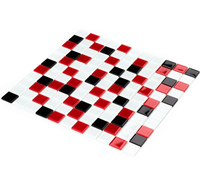 Мозаїка GM 4007 C3 Black-Red M-White 300x300x4 Котто Кераміка