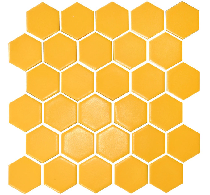 Мозаїка HEXAGON H 6025 Dark Yellow 295х295х9 Кераміка Лео УКРАЇНА