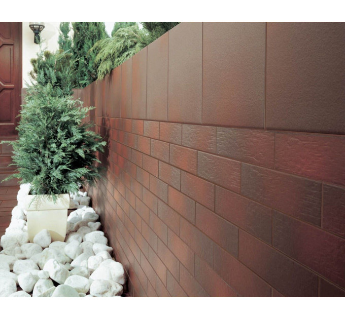 Плитка фасадна Cloud Brown 6,6x24,5 код 6918 Ceramika Paradyz