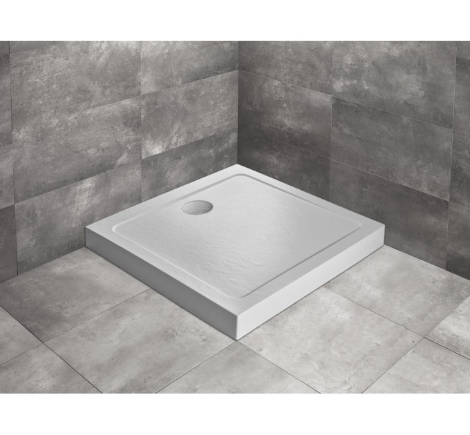 Душовий піддон Doros C Compact Stone White 90x90 см, RADAWAY