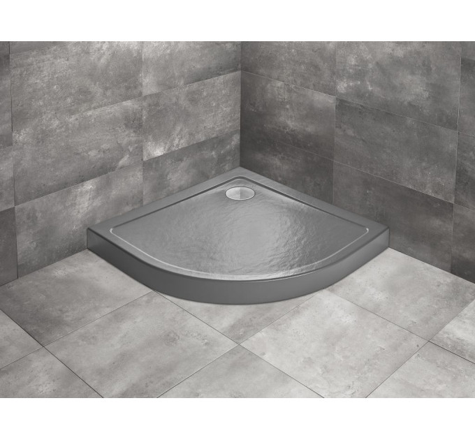 Душовий піддон Doros A Compact Stone Anthracite 90x90 см, RADAWAY
