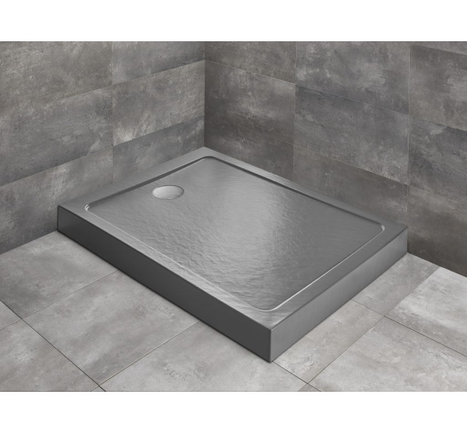 Душовий піддон Doros F Compact Stone Anthracite 120x80 см, RADAWAY