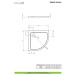 Душовий піддон Doros Plus A 80x80 см, RADAWAY