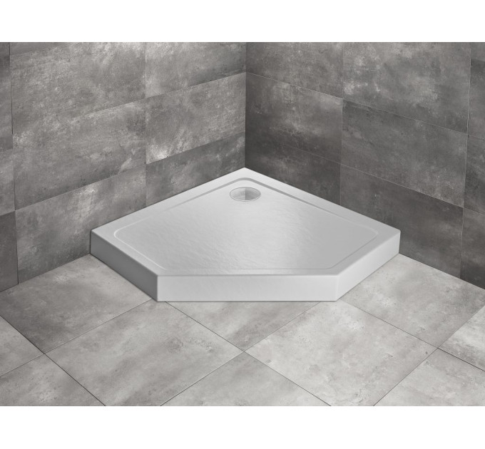 Душовий піддон Doros PT Compact Stone White 90x90 см, RADAWAY
