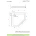 Душовий піддон Doros PT Stone White 90x90 см, RADAWAY