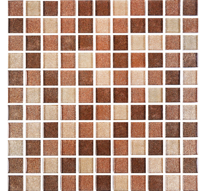 Мозаїка GM 8007 C3 Brown Dark-Brown Gold-Brown Brocade 300x300x8 Котто Кераміка