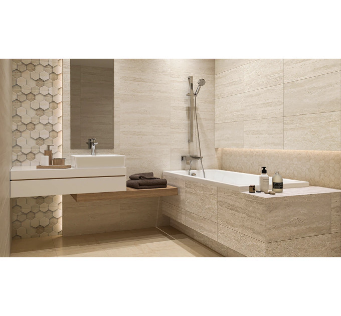 Плитка стінова Sunlight Sand Dark Crema 30x60 код 0793 Ceramika Paradyz