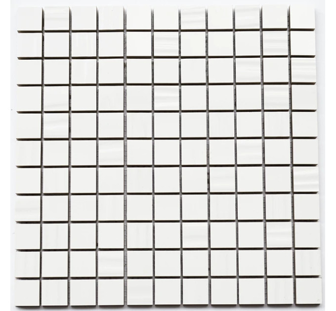 Мозаїка CM 3002 C2 White 300x300x9 Котто Кераміка – біла керамічна мозаїка з глянцевою поверхнею