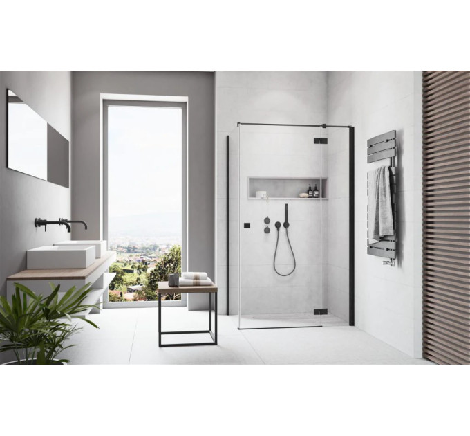 Душові двері Essenza New Black KDJ 80 праві, RADAWAY