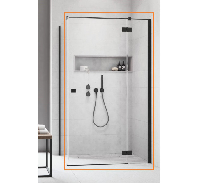 Душові двері Essenza New Black KDJ 80 праві, RADAWAY