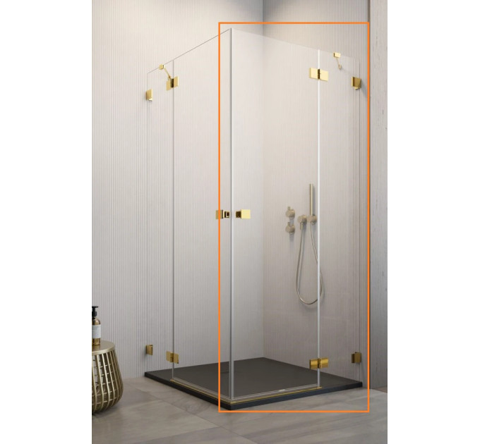 Душова кабіна (половина) Essenza Pro Gold KDD 100 права, RADAWAY