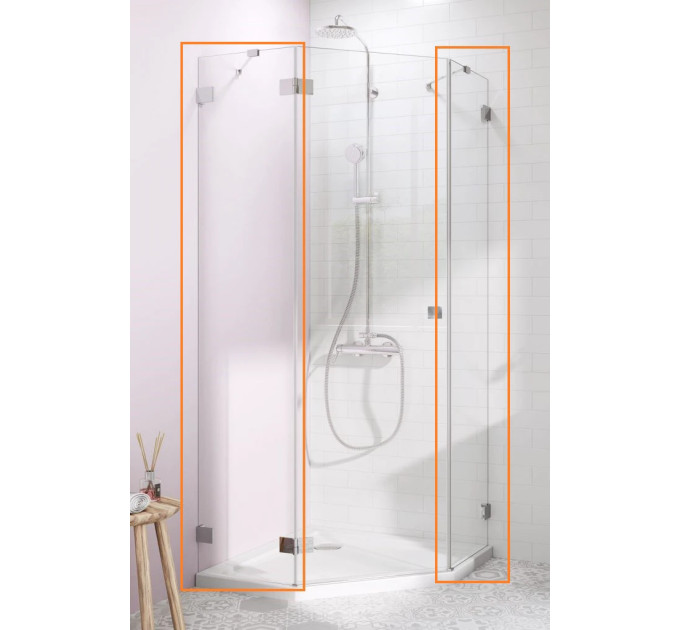 Комплект бокових стінок Essenza Pro PTJ 100 Z x 90 S, RADAWAY