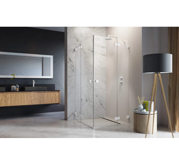 Душова кабіна (половина) Essenza Pro White KDD 100 права, RADAWAY
