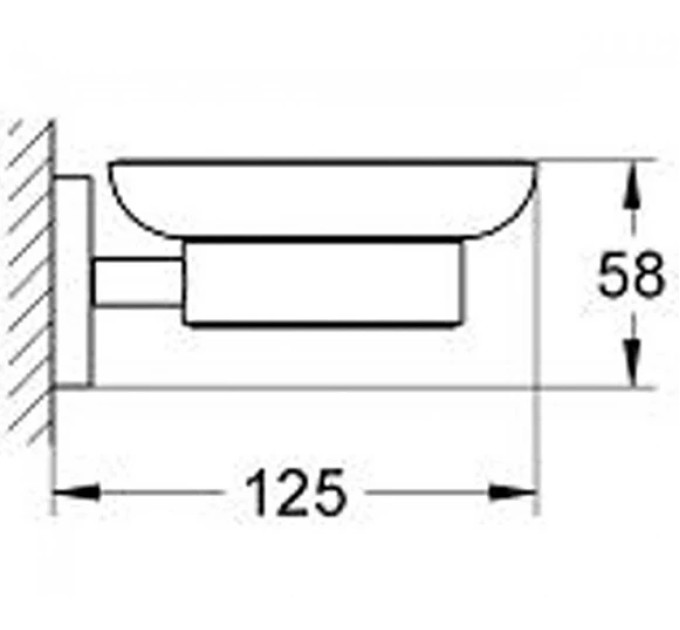 Мильниця з тримачем Essentials (40444001), Grohe