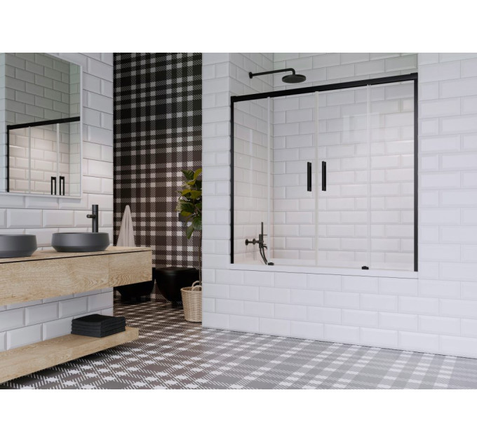 Двері для ванни Idea Black PN DWD 140,  RADAWAY