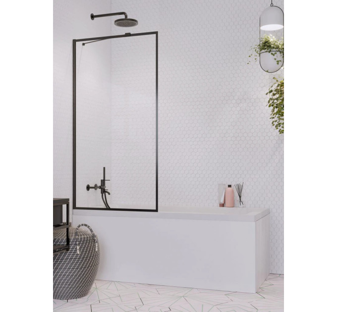 Шторка для ванни Idea Black PNJ II 100 Frame, RADAWAY