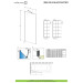 Шторка для ванни Idea Black PNJ II 90 Factory, RADAWAY
