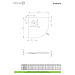Решітка для піддона Kyntos Grid anthracite (HKA-64), RADAWAY