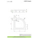 Душовий піддон Laros A Compact 85x85 см, RADAWAY
