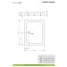 Душовий піддон Laros D Compact 120x80 см, RADAWAY