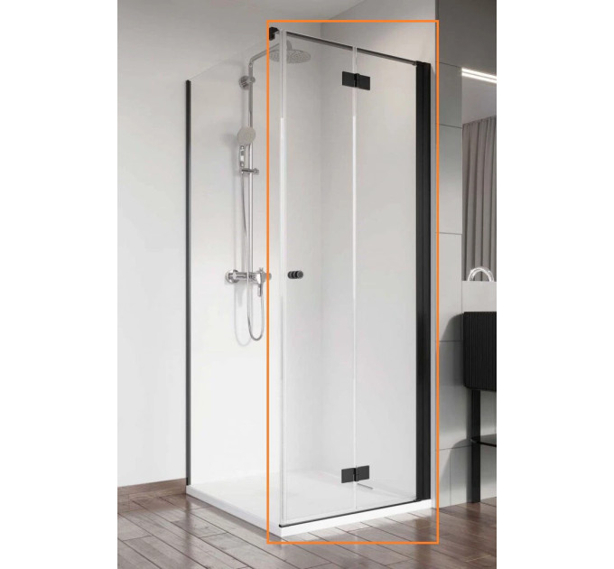 Душові двері NES 8 Black KDJ B 80 праві RADAWAY
